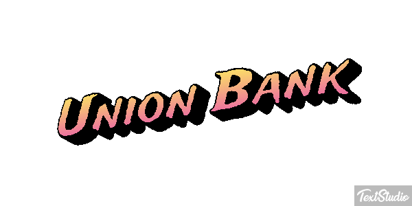 Uñion Bank Efeito do texto