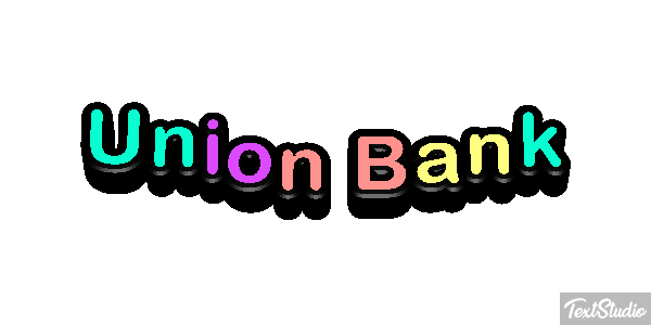 Uñion Bank Efeito do texto