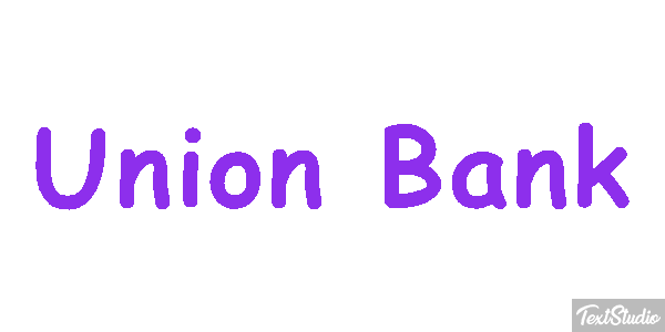 Uñion Bank Efeito do texto