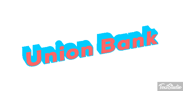 Uñion Bank Efeito do texto