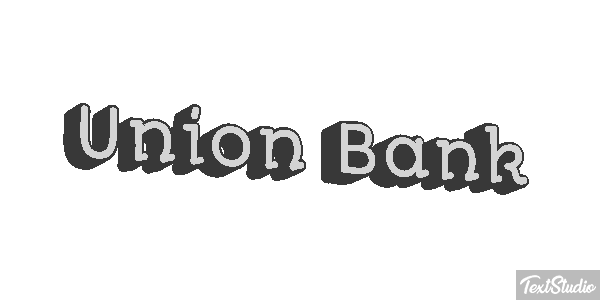 Uñion Bank Efeito do texto