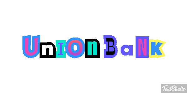 Uñion Bank Efeito do texto