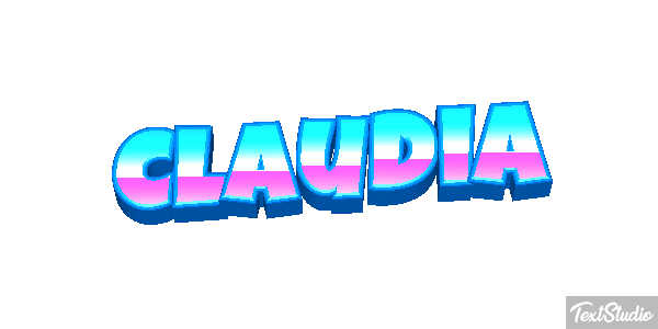 Claudia Text effect