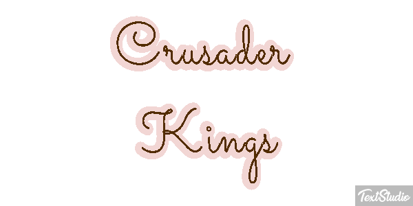 Crusader Kings Text effect
