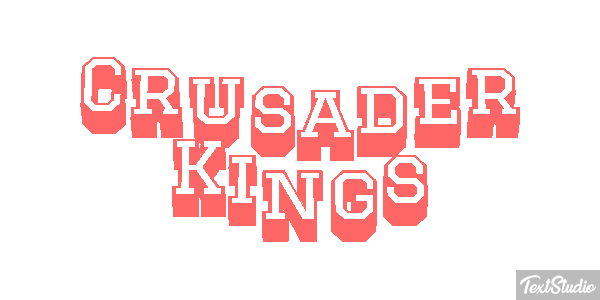 Crusader Kings Text effect