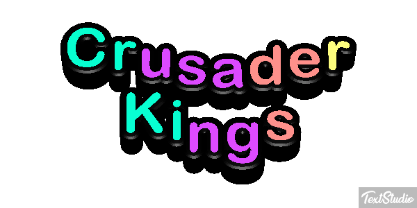 Crusader Kings Text effect