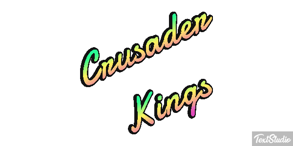 Crusader Kings Text effect