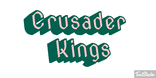 Crusader Kings Text effect