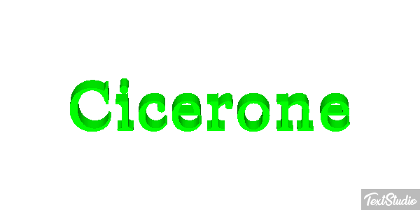 Cicerone Effetto testo
