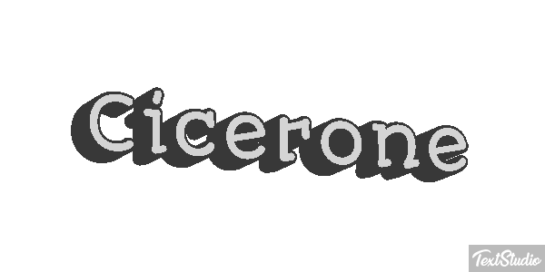 Cicerone Effetto testo