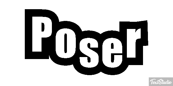 Poser Texteffekt