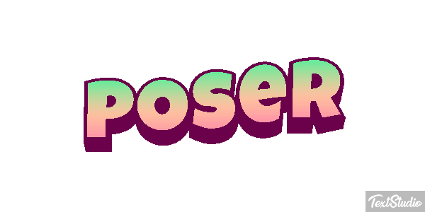 Poser Texteffekt