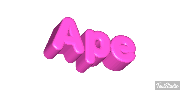 Ape Text effect