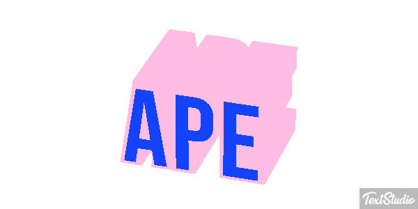 Ape Text effect