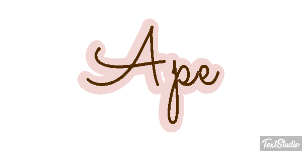 Ape Text effect