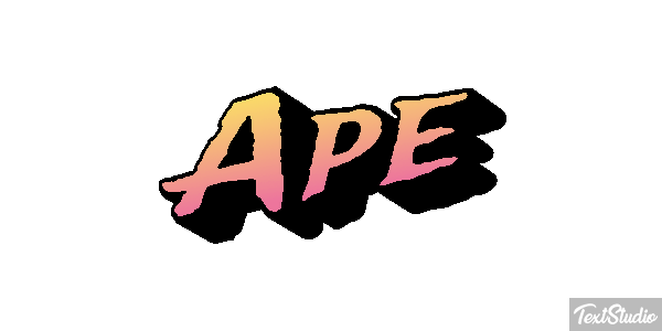 Ape Text effect