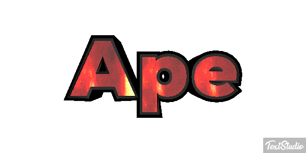 Ape Text effect