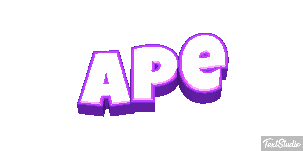 Ape Text effect