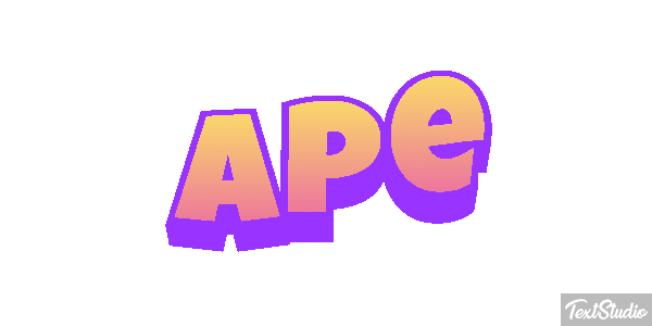 Ape Text effect