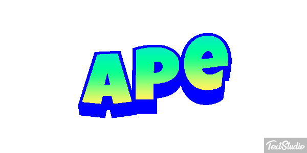 Ape Text effect