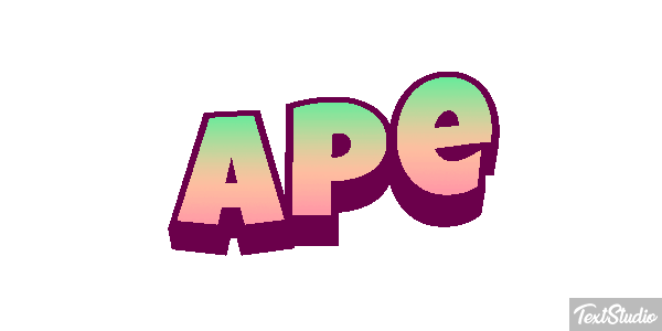 Ape Text effect