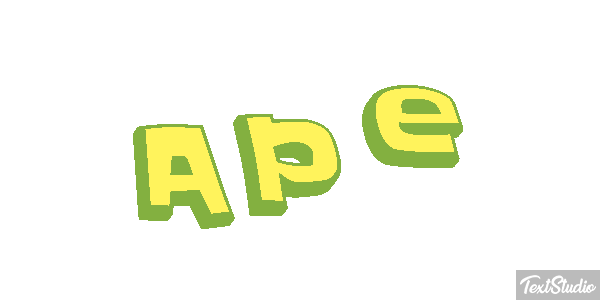 Ape Text effect