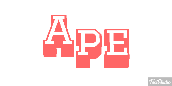Ape Text effect