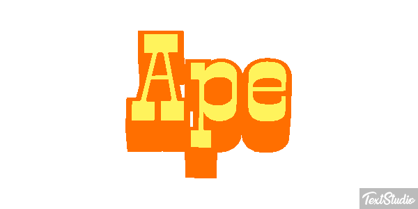 Ape Text effect