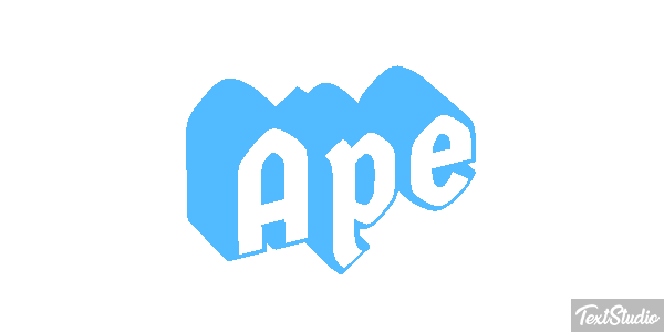 Ape Text effect