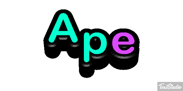 Ape Text effect