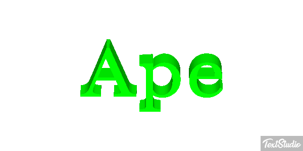 Ape Text effect