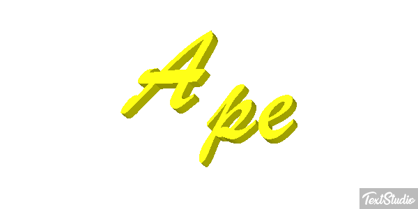 Ape Text effect