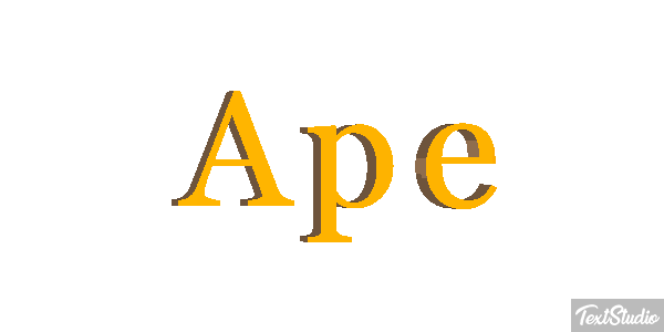 Ape Text effect