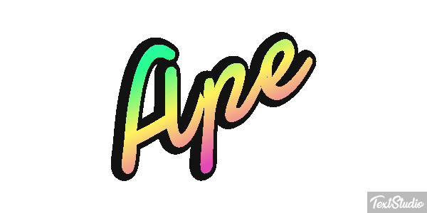 Ape Text effect