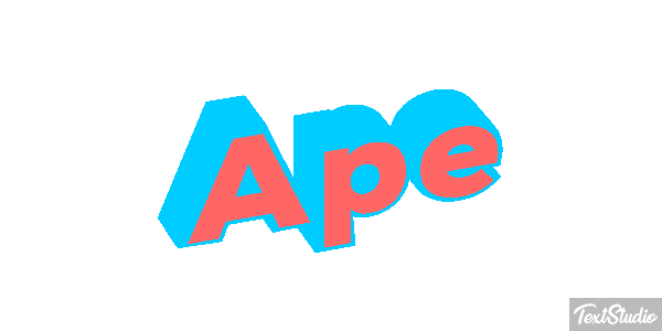 Ape Text effect