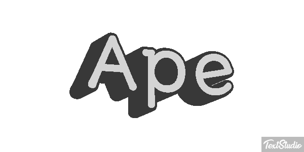 Ape Text effect