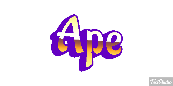 Ape Text effect