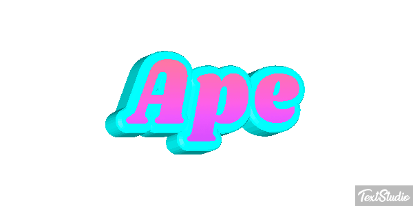 Ape Text effect