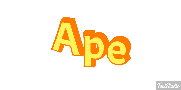 Ape Text effect