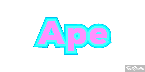 Ape Text effect