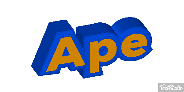 Ape Text effect