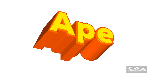 Ape Text effect