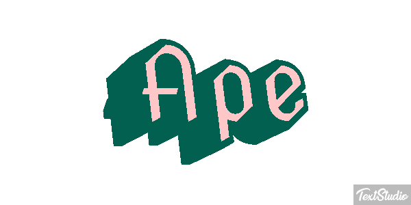 Ape Text effect
