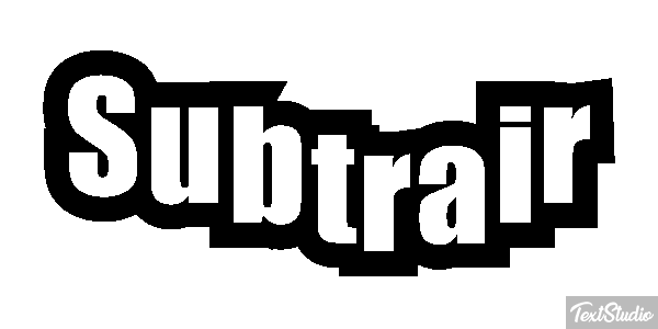 Subtrair Efeito do texto