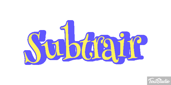 Subtrair Efeito do texto