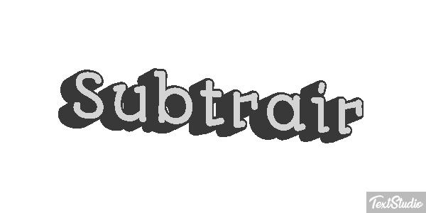 Subtrair Efeito do texto