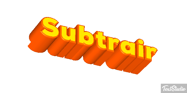 Subtrair Efeito do texto