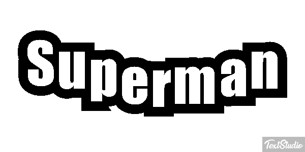 Superman Текстовый эффект