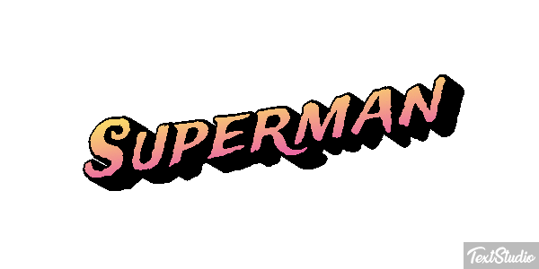 Superman Текстовый эффект
