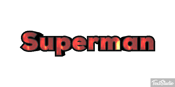 Superman Текстовый эффект